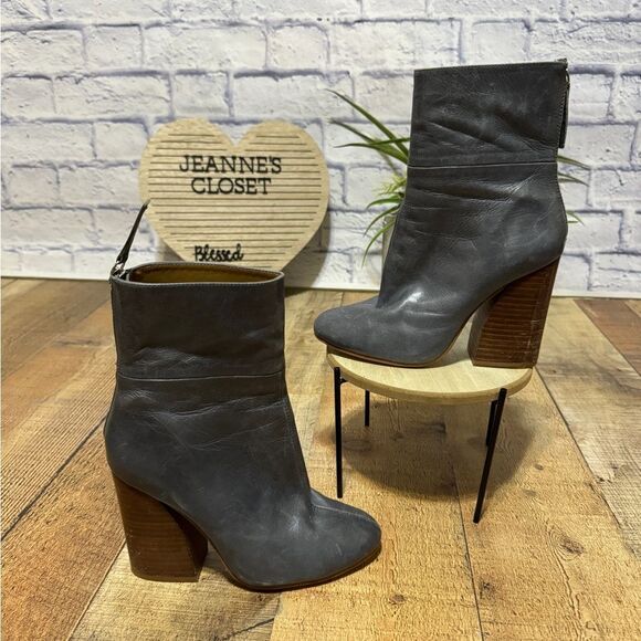 Zara Women's Grey Blue Boots - Picture 2 of 12